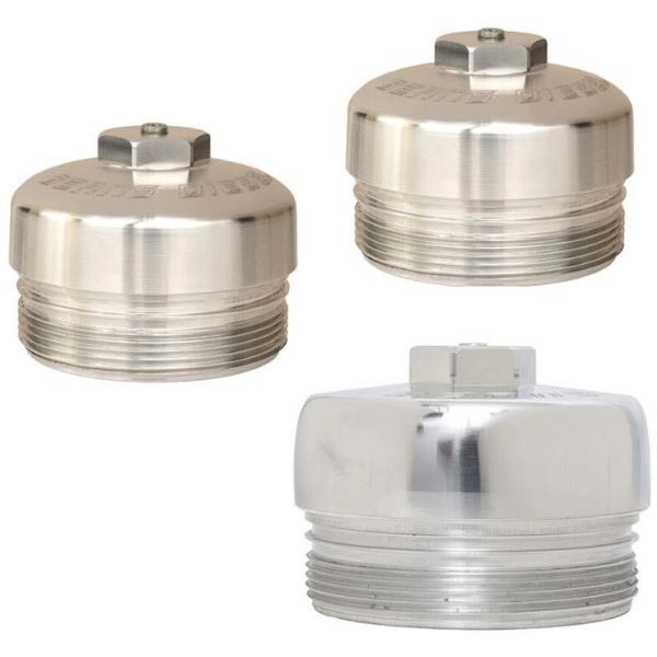 BEANS DIESEL 220023 3-PIECE BILLET FUEL & OIL FILTER CAP SET
