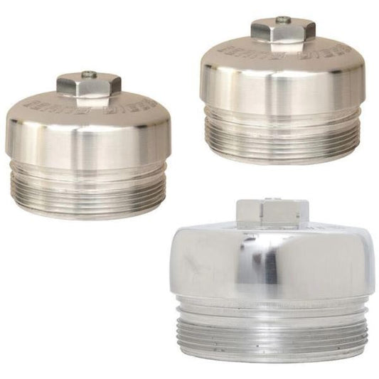 BEANS DIESEL 220023 3-PIECE BILLET FUEL & OIL FILTER CAP SET